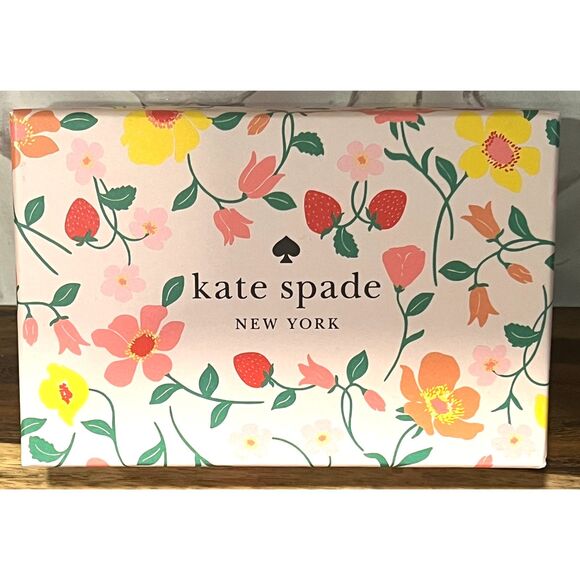 Kate Spade Madison Strawberry Garden Medium Compact Bifold Wallet - Picture 3 of 8